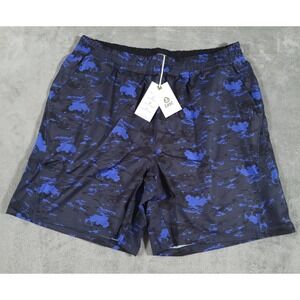 Tasc Weightless Shorts Mens XL Blue Black Camo Athletic Performance 7 inch